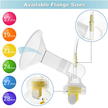 Nenesupply Pump Parts with 17mm Flanges Compatible with Medela Pump in Style Breastpump Not Original Medela Pump Parts Include C