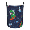 Pevtufa Dinosaur Astronaut Foldable Laundry Basket Organizer,Fabric Clothes Toy Storage Basket Nursery Hamper Storage Bin For Ho