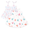 Kidbea Extra Soft Muslin Fabric Baby Girls Frock | Mickey And Butterfly Print With Size 912 Months | Pack Of 2