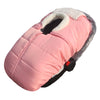 Winter Baby Car Seat Cover, Infant Carrier Cover Cold Weather, Windproof Newborn Warm Carseat For Unisex Babies(Pink)