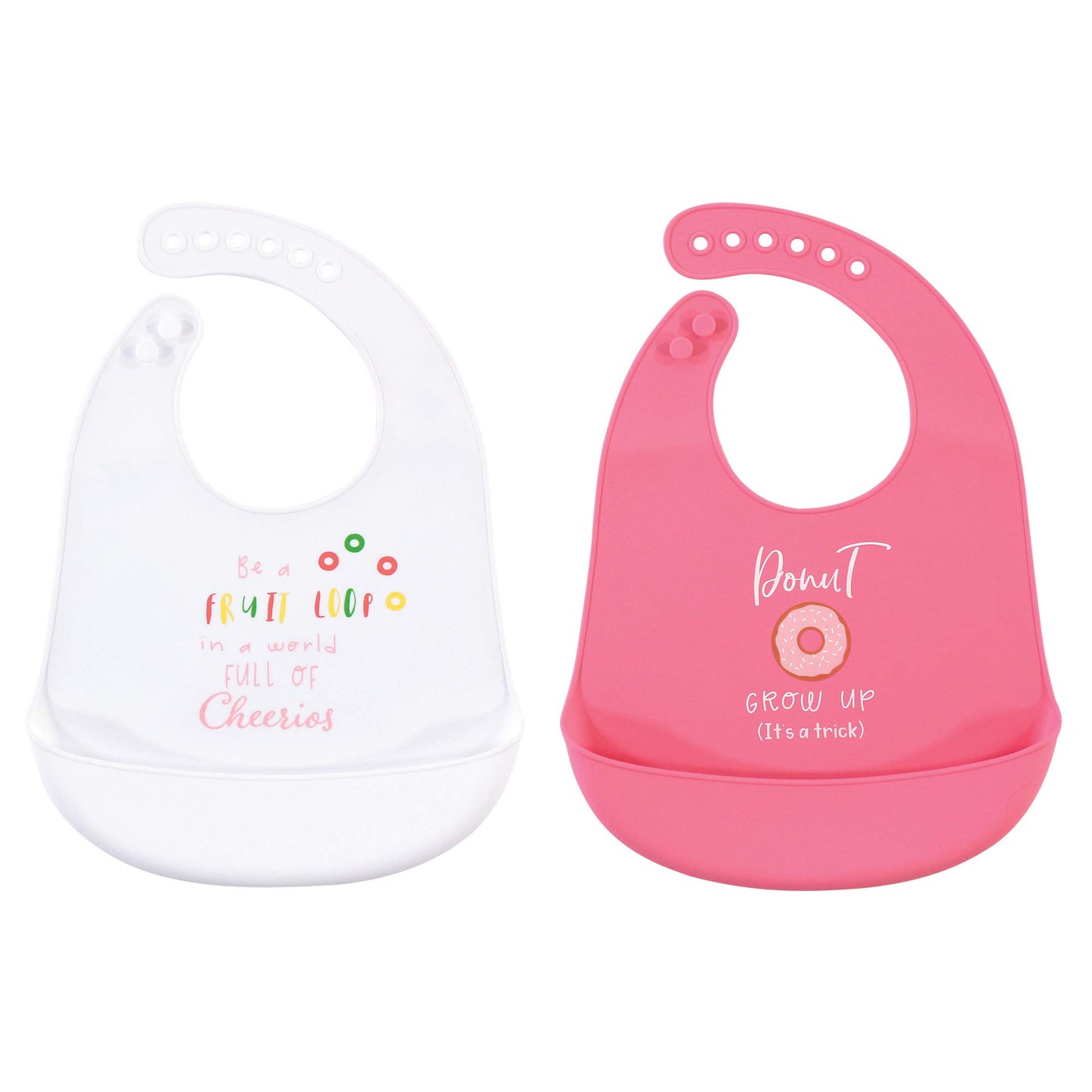 Hudson Baby Unisex Baby Silicone Bibs, Fruitloop, One Size