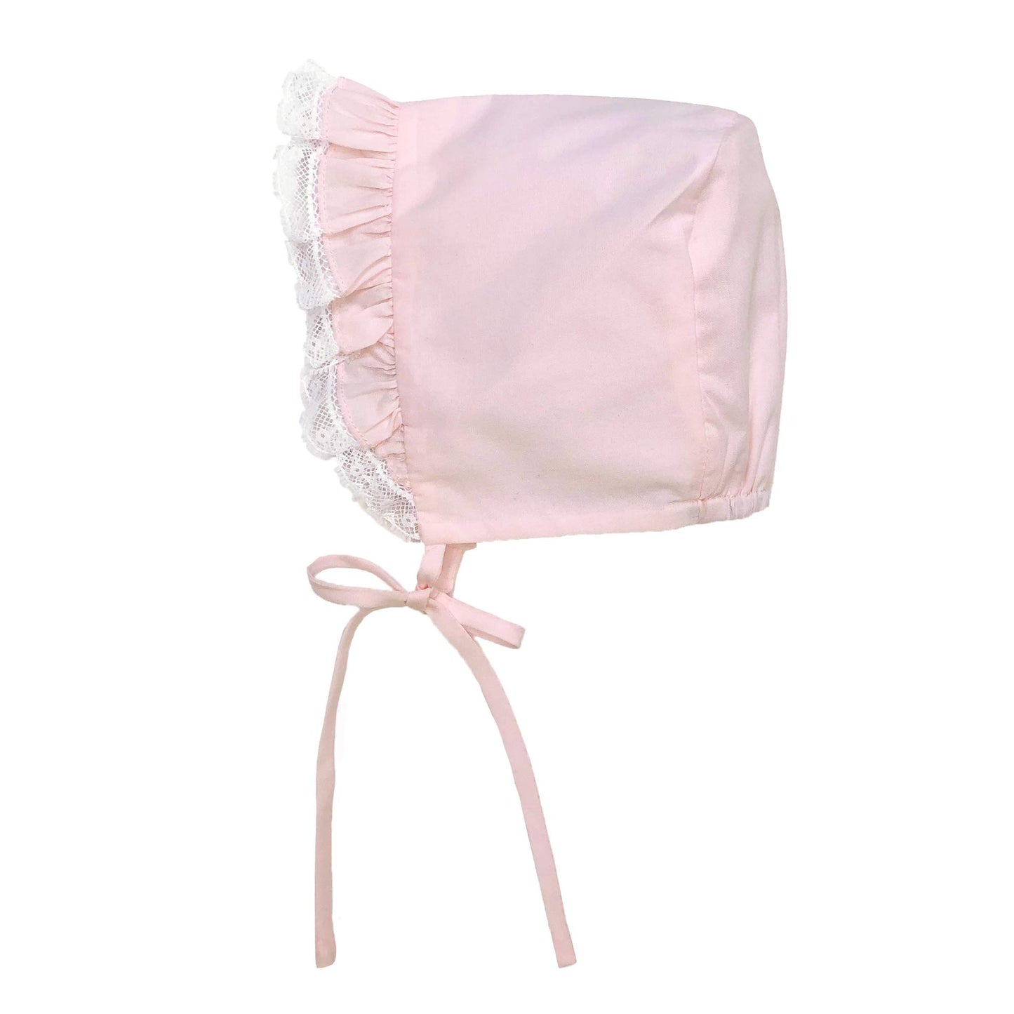 Petit Ami Baby Girls' Fully Smocked Dress With Lace Trim, Newborn, Pink