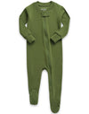Vaenait Baby Toddler Boys Girls Solid Fotie Pajama Cozy Modal Olive 3-6M