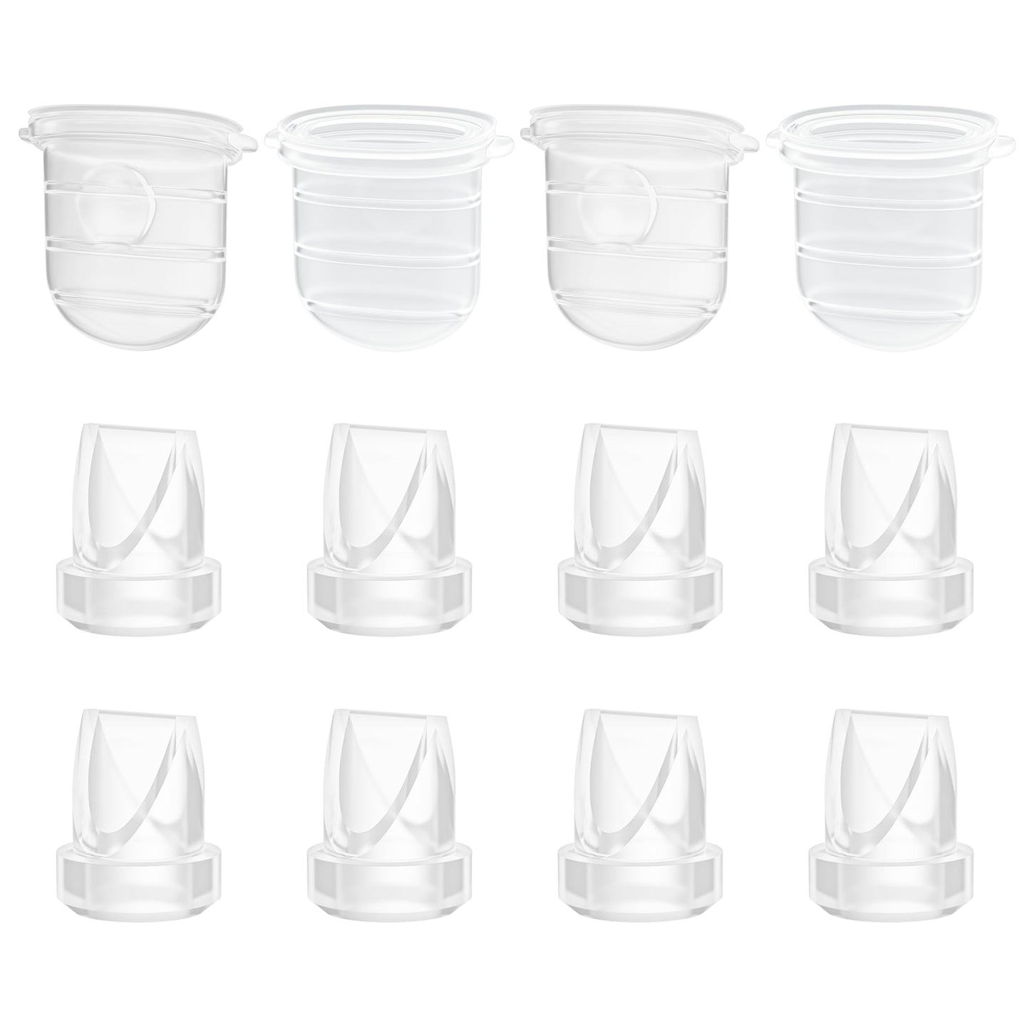 TOVVILD 12PCS M6 Duckbill Valves & Silicone Diaphragm Compatible with Momcozy Mobile Style, Not Original M6 Replacement Parts