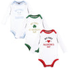 Hudson Baby Infant Boy Cotton Long-Sleeve Bodysuits, Boy First Valentine Easter, 9-12 Months