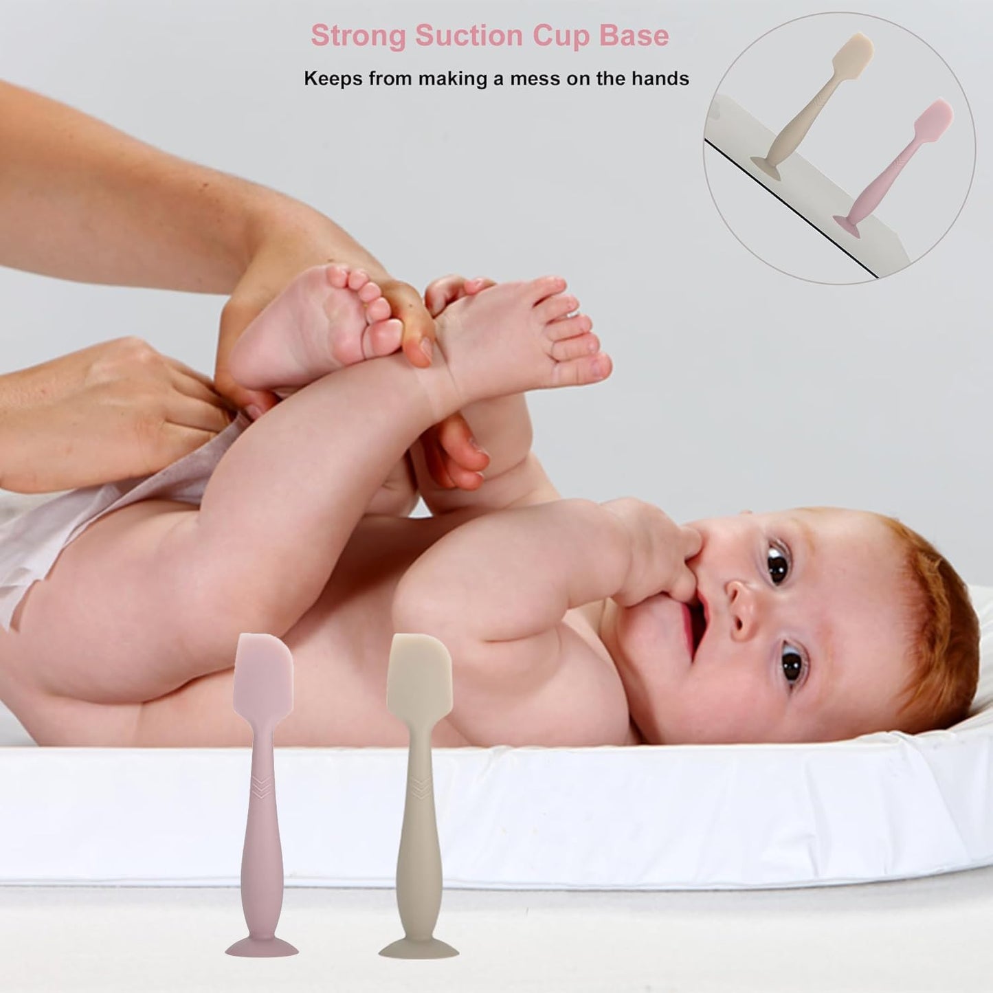 Diaper Cream Spatula Applicator, 3 Pack Baby Butt Paste Spatula, Diaper Cream Brush For Butt Paste Diaper Cream