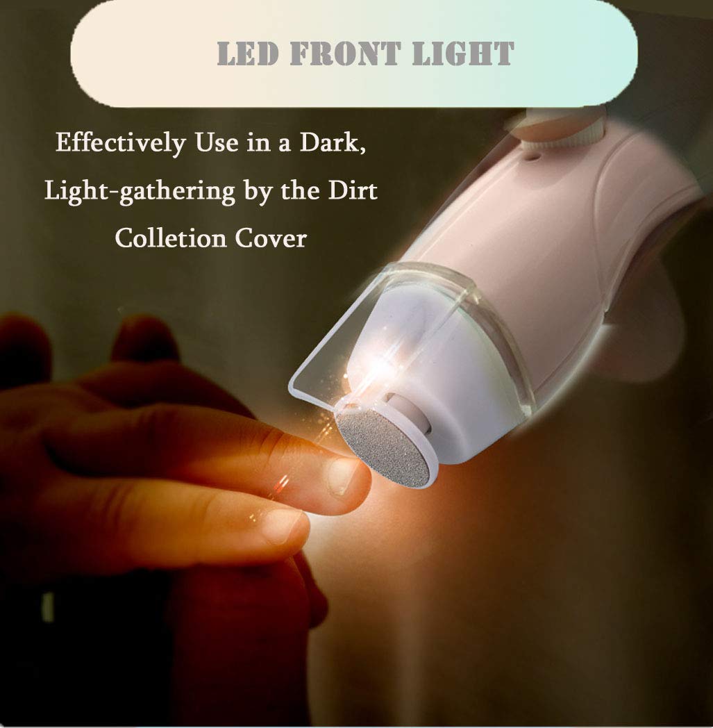 Rechargeable Baby Nail File, Fansidi Electric Baby Nail Trimmer For Newborn Infant Or Toddler Toenail And Fingernail - Girls And