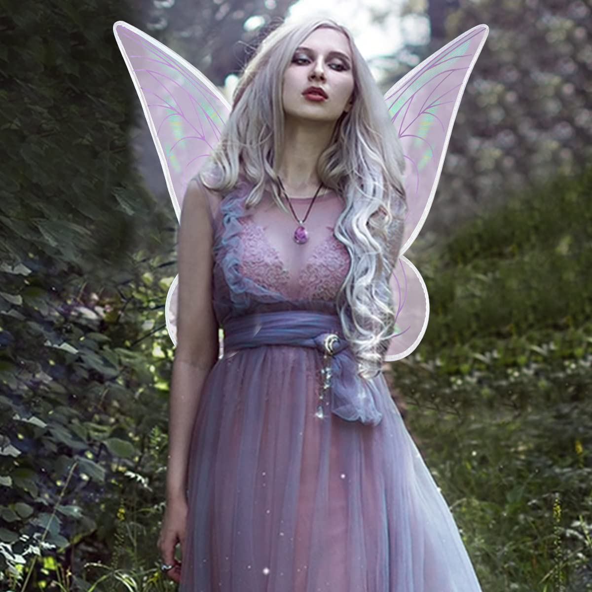 Fairy Wings For Adults,Butterfly Wings For Girls,Angel Wings,Fairy Costume For Women Halloween Dress Up Party Favor (Purple)