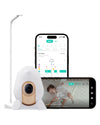 CuboAi New Model Smart Baby Monitor 3: Sleep Safety Alerts for Covered Face Rollover, 2.5K QHD Night Vision WiFi Camera, 2-Way A