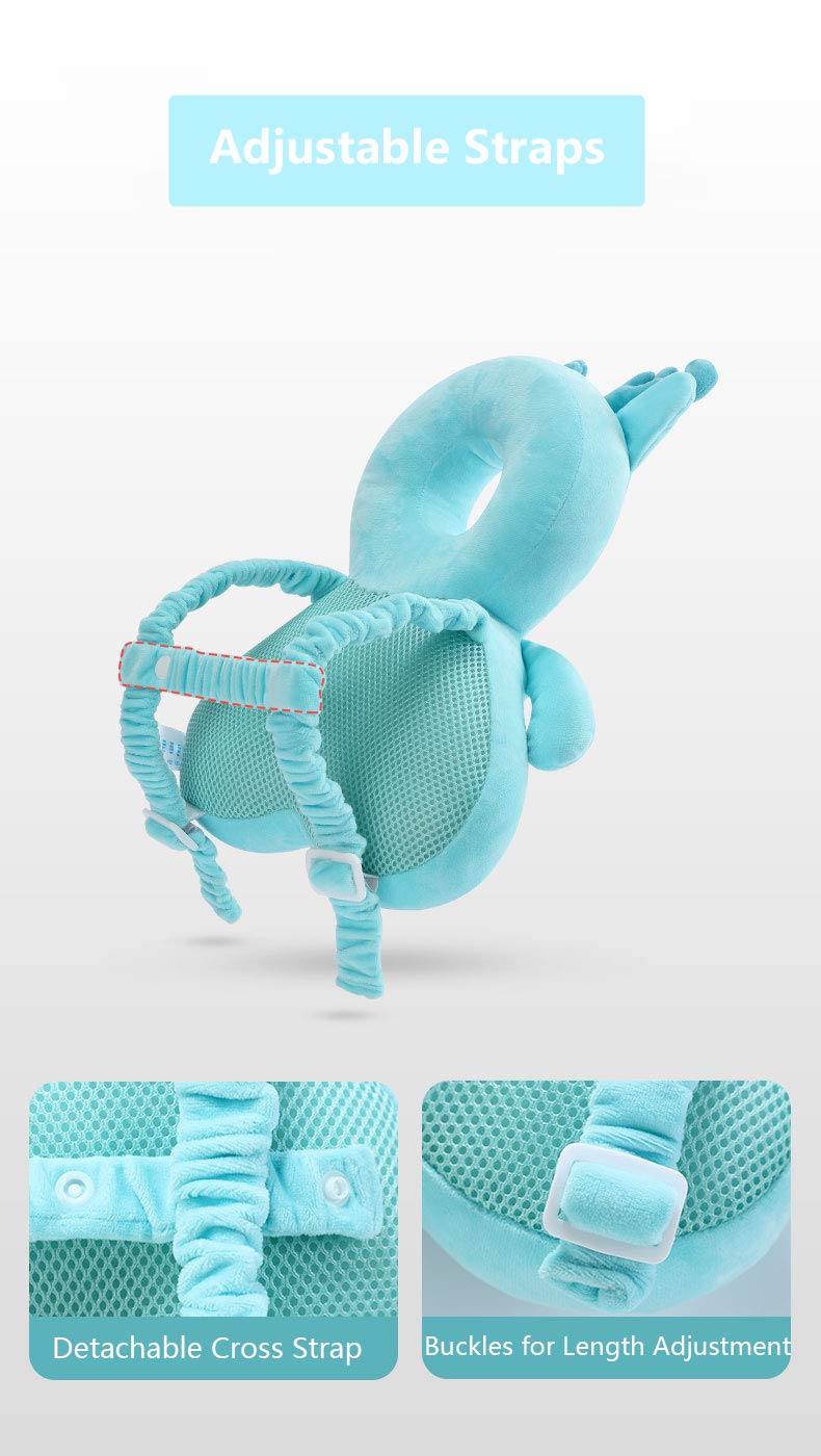 Head Safety Protector Pad For Baby Toddler Walker,Infant Talking Head Protection Backpack Cushion (Yellow Lion)