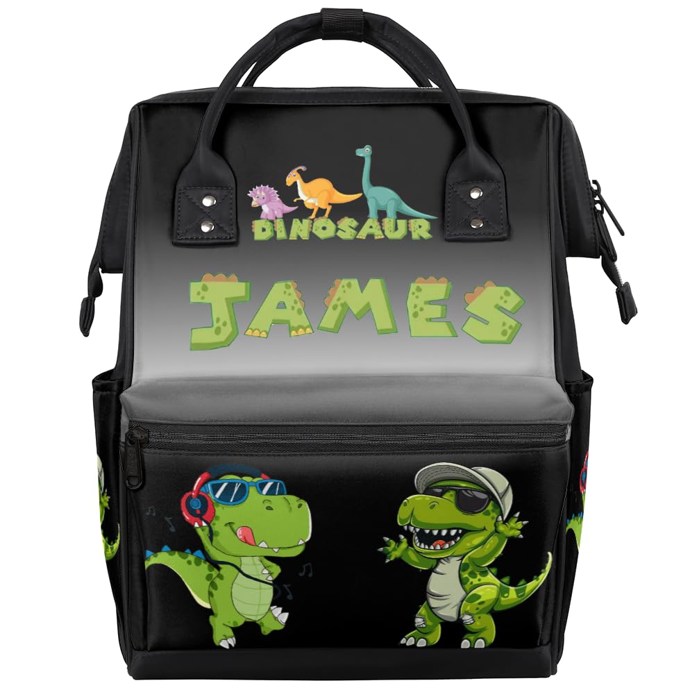 SPYORBKX Diaper-Bag-Backpack for Baby Customized Dinosaur Baby Bag as Gifts for New Dad Mom Nappy-Backpack for Newborn-Gifts