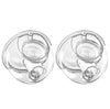 Pdfans Wearable Breast Pump Parts Milk Collector Cup Flange 24Mm Compatible With Momcozy/Tsrete S9/S10/S12 Breast Pump Replaceme