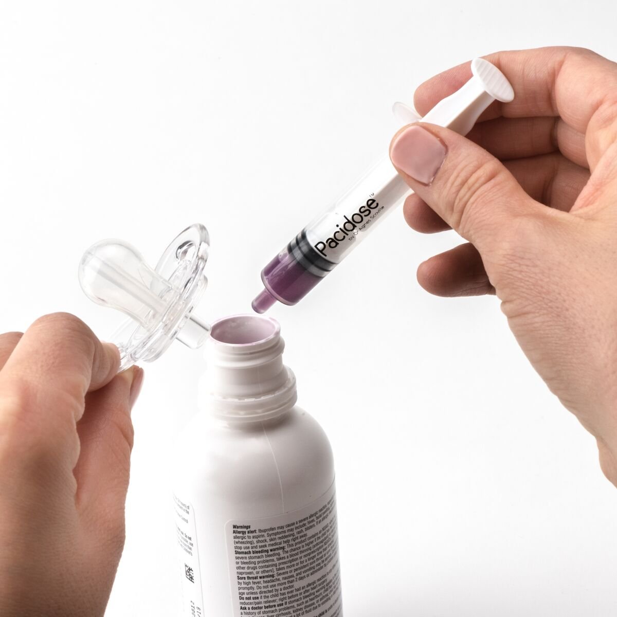 Pacidose Pacifier Liquid Medicine Dispenser With Oral Syringe | Newborn Baby | 0-6 Months