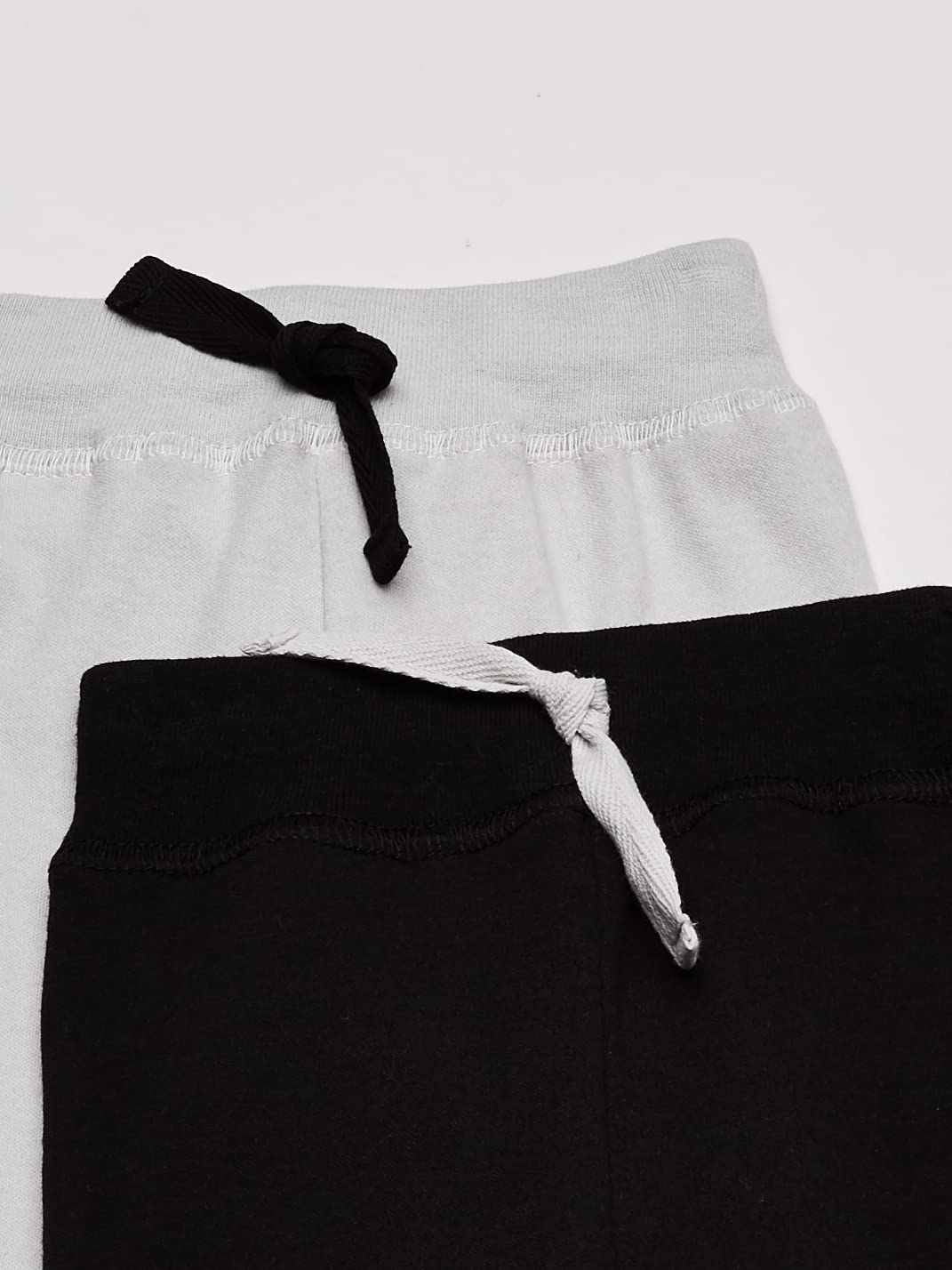 Hudson Baby Unisex Baby Cotton Pants and Leggings Black Gray, 3-6 Months
