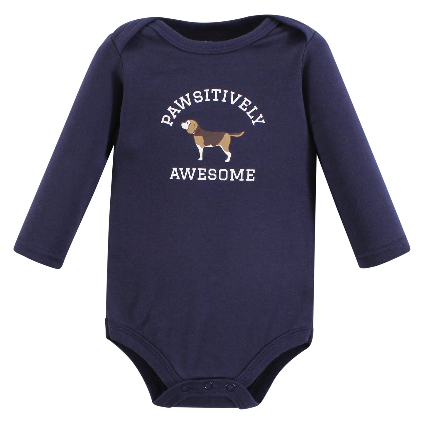 Hudson Baby Unisex Baby Cotton Long-Sleeve Bodysuits, Boy Dogs 7-Pack, Newborn