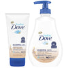 Dove Baby Skin Care Bundle - Colloidal Oatmeal Derma Care Soothing Wash & Eczema Care Soothing Cream, Fragrance Free (2 Piece Se