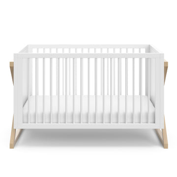 Storkcraft Equinox 3-In-1 Convertible Crib (Driftwood) - Easily Converts To Toddler Bed & Daybed, 3-Position Adjustable Mattress
