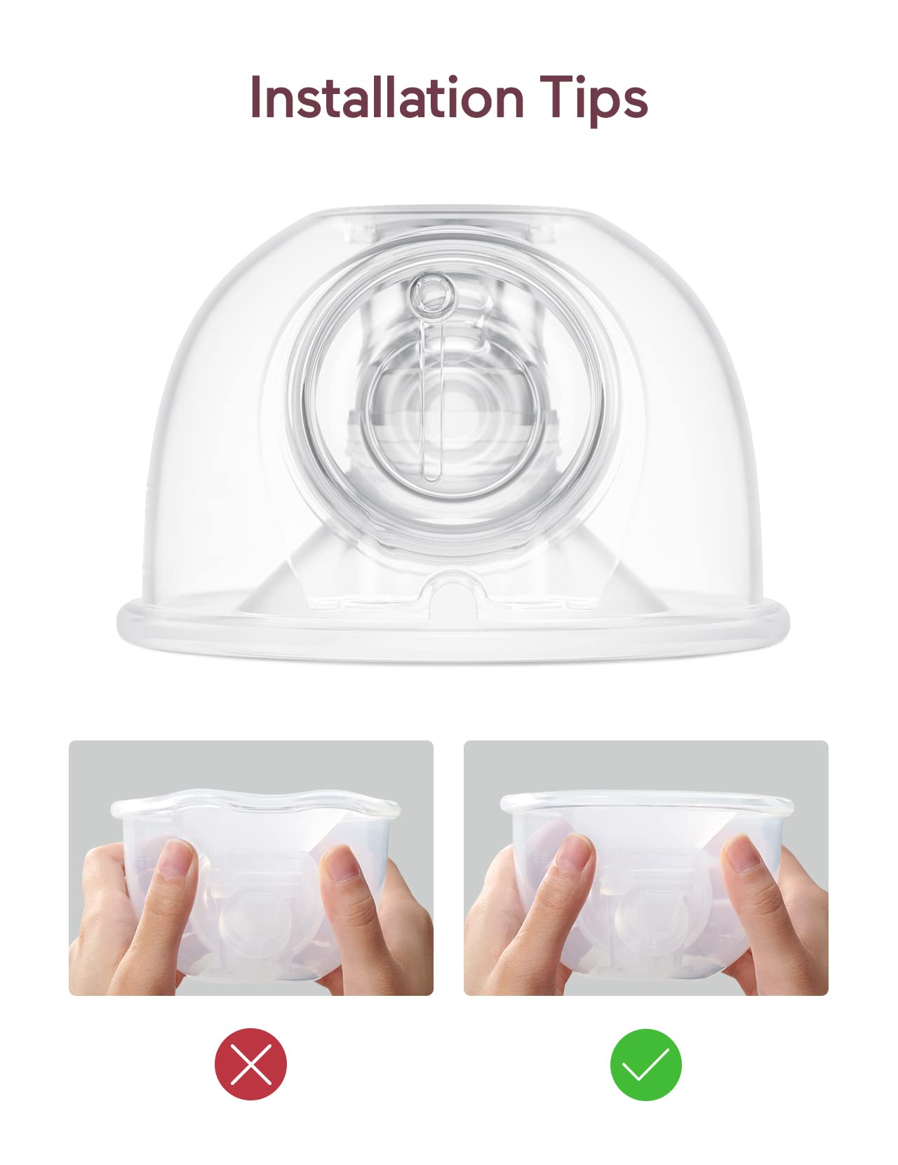 Momcozy Original S9 Pro/S12 Pro Replacement Accessories, Only Compatible With Momcozy S9 Pro/S12 Pro Breast Pump Not For S9/S12