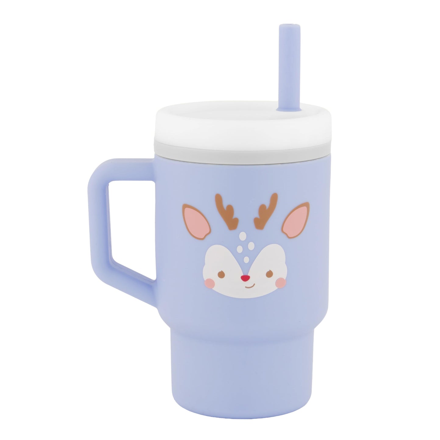 Infantino My 1st Tumbler, Silicone Sippy Cup with Straw & Handle, Spill-Resistant Baby Cup for On-the-Go, BPA-Free Transition Bo