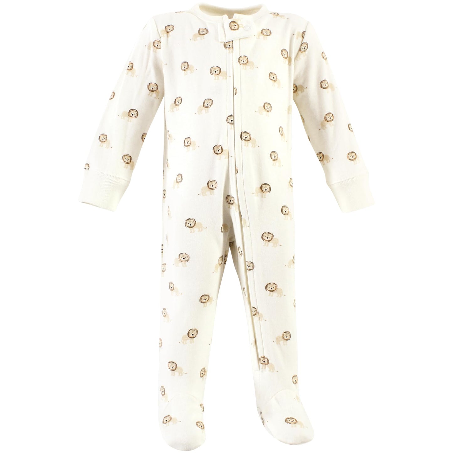 Hudson Baby Unisex Baby Cotton Sleep And Play, Brave Lion, 6-9 Months