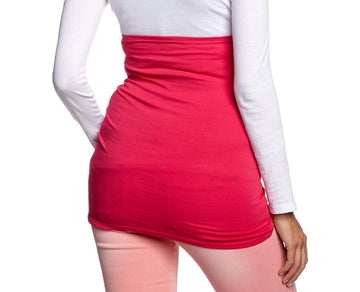 Lassig Women'S Maternity Baby Belly Bellyband Elastic Cotton Straight, Raspberry