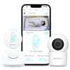 Sense-U Smart Baby Monitor 3+2K Ptz Camera - Tracks Abdominal Movement, Rollover, Temp, 2K Video, Audio, Motion, With Realtime A