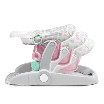 Summer Infant Learn-To-Sit Stages 3-Position Floor Seat, Sweet-And-Sour Pink - Sit Baby Up To See The World - Activity Seat Is A