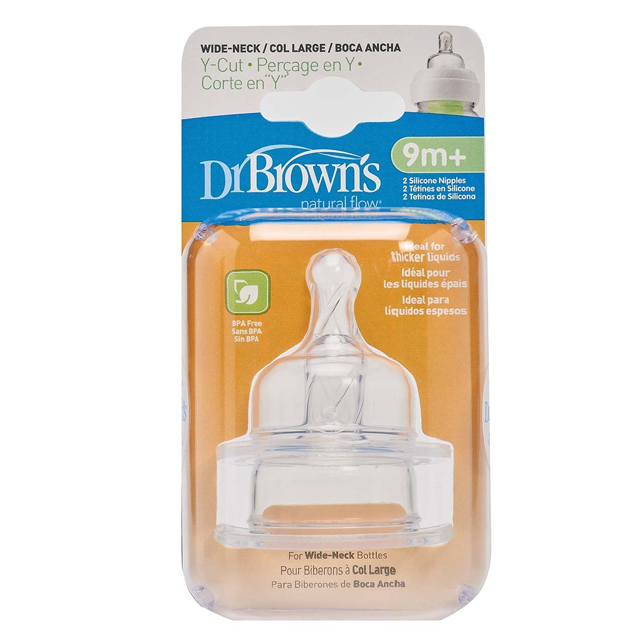 Dr. Browns Natural Flow Wide Neck Nipples - Multipacks - Y Cut