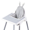 Dadouman Inflatable Supporting Cushion For Ikea High Chair, Baby High Chair Cover With Inflatable Cushion Insert (Gray Bunny)