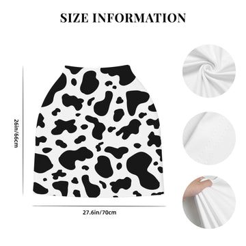 Cow Print Baby Stuff Car Seat Covers Baby Multi-Use Car Seat Canopy Carrier Cover, Breathable Breastfeeding Cover Boys & Girls