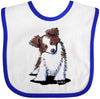 Inktastic Australian Shepherd Baby Bib White And Royal - Kiniart 3E7B