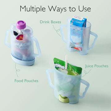 Momcozy Squeeze Pouch Holder For Food Pouches And Drink Boxes, Baby Pouch Holder Allows Baby To Self-Feed And Avoid Messes, Baby