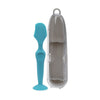 Dr. Talbot'S Diaper Cream Brush For Babies - Diaper Rash Cream Applicator With Suction Base And Hygienic Case - Full Size - Aqua
