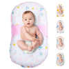 Baby Lounger For Newborns And Infants, Portable Co-Sleeping Bed With Pillow & Foot Rest - 100% Cotton, Snug, Travel-Friendly, Br