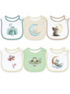 Baby Bibs For Boys And Girls, Waterproof Cotton 6 Pack, Drool And Mealtime (Multi14A)