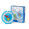 hand2mind Advanced NumberLine Clock for Kids Learning to Tell Time, Math Manipulatives for Telling Time, Analog Clock for Kids L