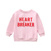 Yingisfitm Toddler Baby Girl Boy Valentines Day Outfit Crewneck Sweatshirt Long Sleeve Shirt Pullover Top Spring Clothes (Pink-H