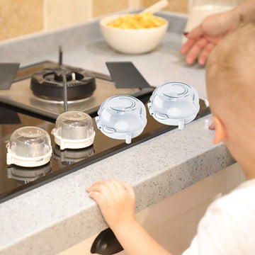 4 Pack Kids Stove Knob Covers Gas Shield Protection Locks For Kids Safe Proof Universal Guard Cooker Oven Switch Toddler Control