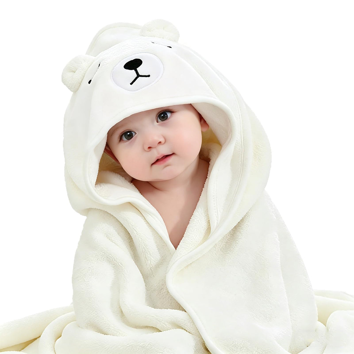 Hooded Baby Towel, Baby Bath Towels with Hood,Unique Animal Design Baby Towel with Hood Soft Absorbent Baby Bath Towels, for New