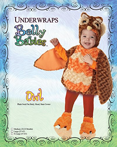 Underwraps Unisex Baby Baby'S Owl Infant And Toddler Costumes, Brown, 18M-24M Us