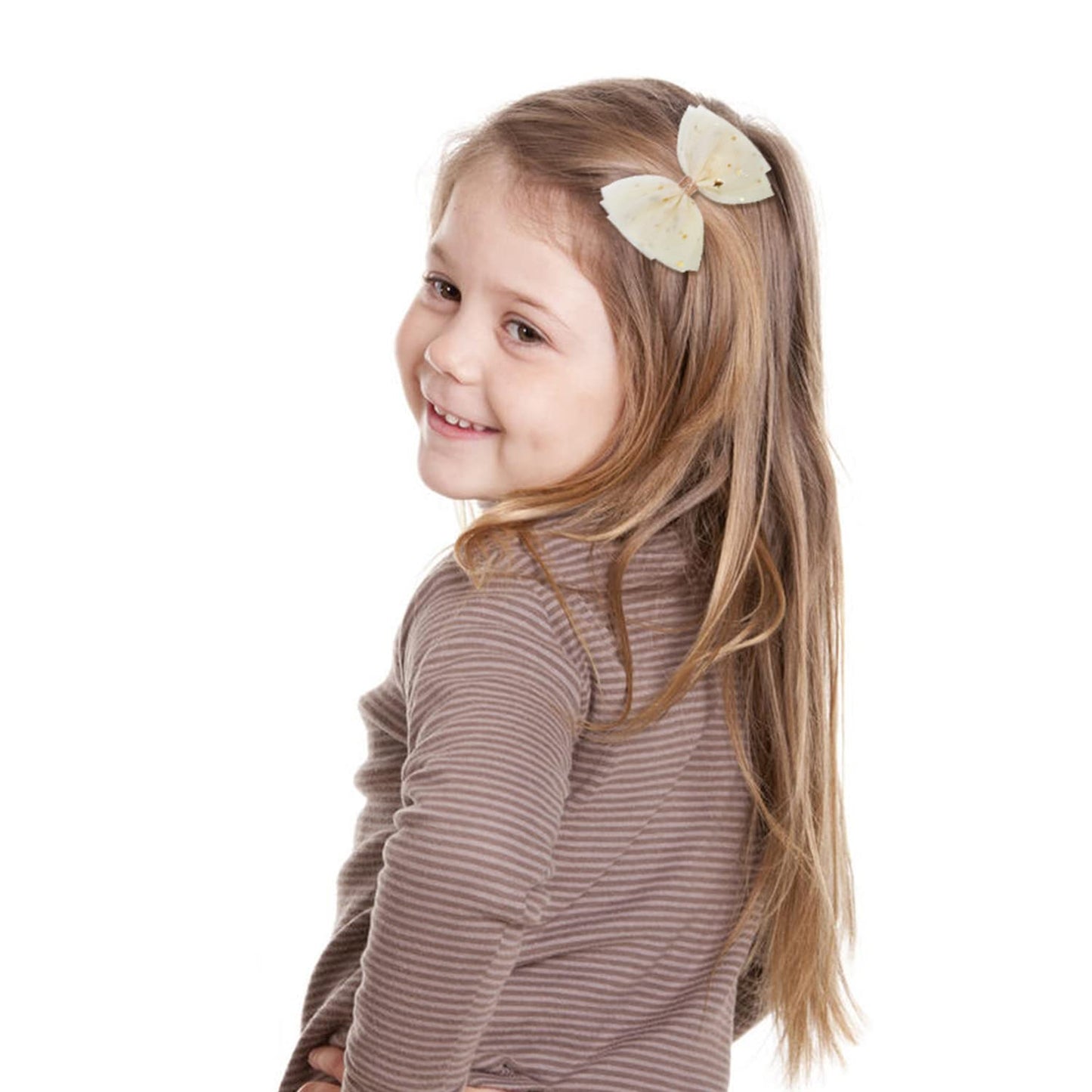 Insowni 12 Pack Tulle Bow With Glitter Star Alligator Hair Clips Barrettes Accessories For Baby Girls Toddlers Kids Children Tee