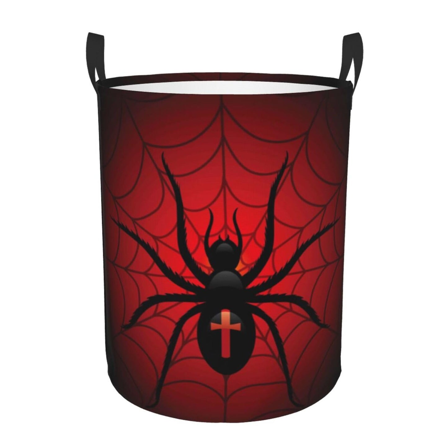 Pevtufa Spider On The Web Foldable Laundry Basket Organizer,Fabric Clothes Toy Storage Basket Nursery Hamper Storage Bin For Hou