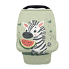 Biyejit Zebra Watermelon Multi-Use Cover: Car Seat Covers, Nursing Cover, and Stroller Cover for Sun - Stretchy Fabric, All-Seas