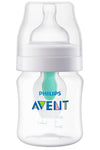 Philips Avent Anti-Colic Baby Bottle With Airfree Vent, 4Oz, With Flow 1 Nipples, 0M+, 1Pk, Clear, Scy701/91
