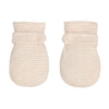 Newborn Baby No Scratch Mittens Stay On, 100% Cotton Breathable, Adjustable Infant Gloves For Baby Boys Girls Mittens (Khaki Str