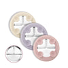 Bakpoco Stainless Steel Suction Plates for Toddlers, 8 Divided Kids Baby Plates with Removable Silicone Suction, Non Toxic Non S