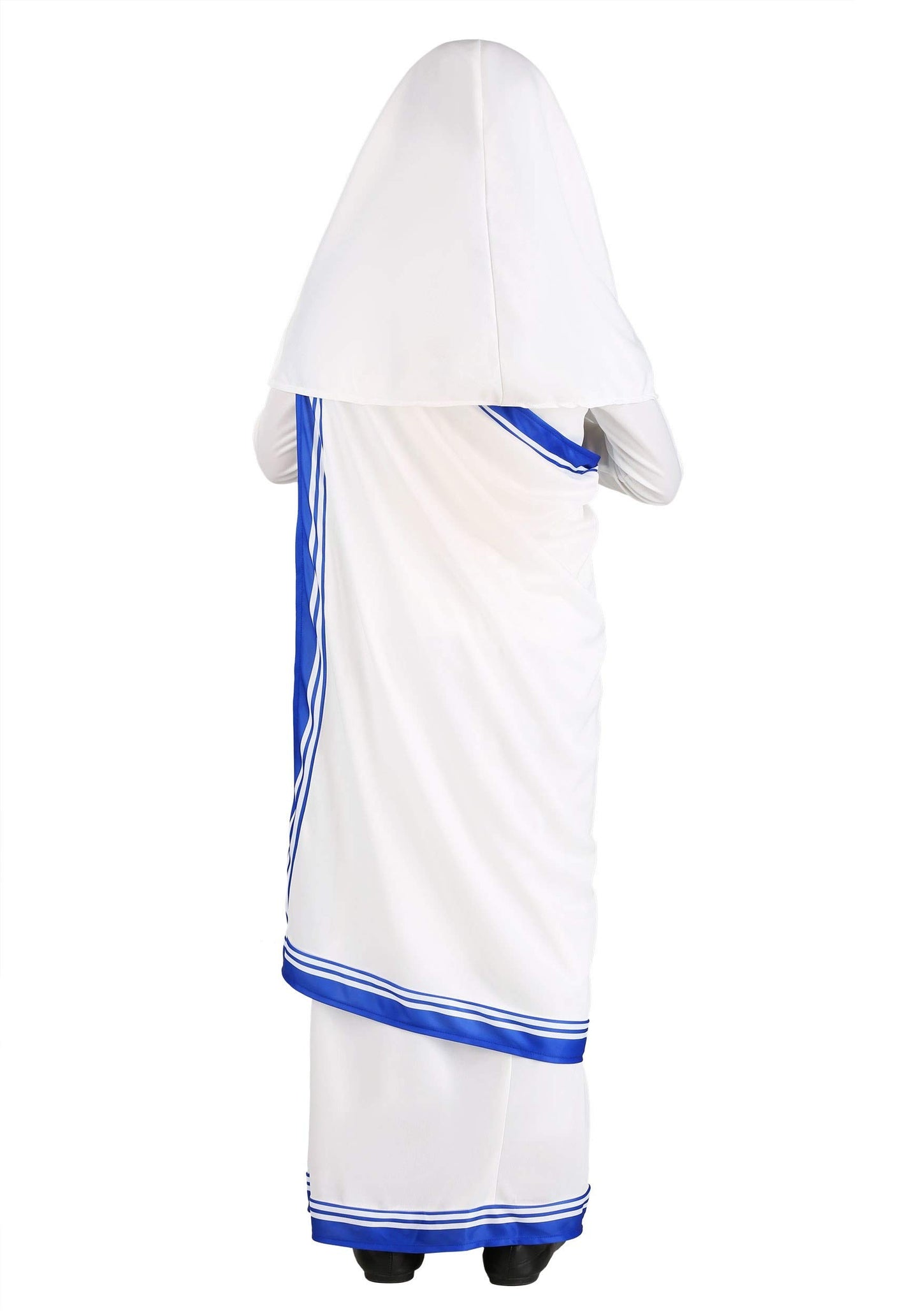 Mother Teresa Costume For Girls, Catholic Nun Dress, Girls Sari Dress, Saint Costume For Halloween & Dress-Up Medium
