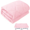 Sheet For Regalo My Cot Portable Toddler Bed, Joovy Travel Cot (Sheet Only, Bed Not Included), Soft Padded Cover, Pink, 48'' 24