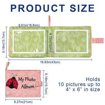 Baby Soft Photo Albums My First Family Album Soft Cloth Baby Photo Book My First Family Photo Album -Soft Cloth,Baby Safe,Holds