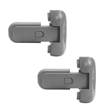 2-Pack Child Proof Fridge Lock - Refrigerator Lock For Kids, No Tools Required, Freezer Latch To Keep Door Closed For Toddlers,